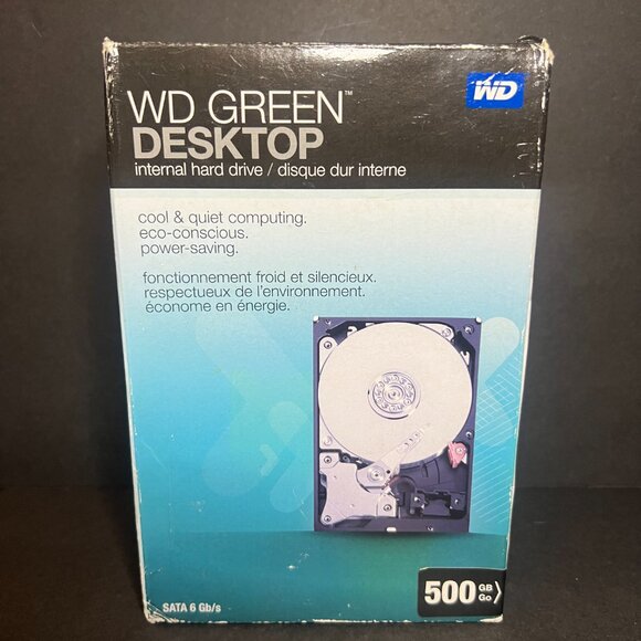 Western Digital Green Desktop Internal Hard Drive 500GB SATA WDBAAY5000ENC-NRSN - Picture 2 of 7